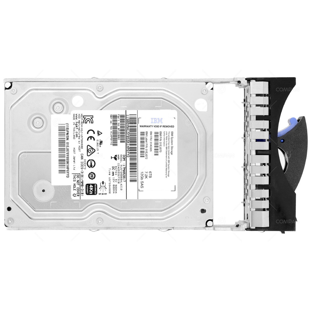 01AC605 IBM 6TB HDD 7.2K SAS 12G 3.5" LFF